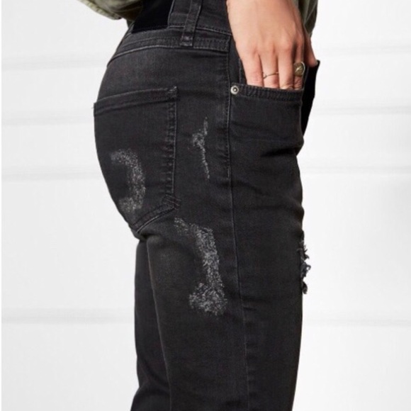 charcoal distressed jeans
